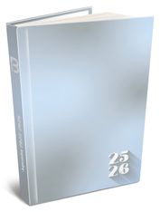 Agenda RDC reliure intégra année scolaire BOUCHUT "Gamme in the air" 12,5 x 17,5 cm coloris gris PEFC 70 %