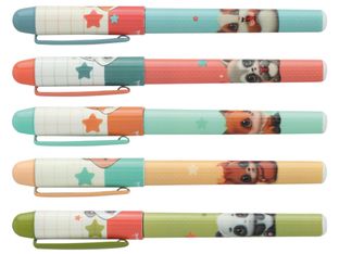 Plumink plastique INK "Fluffy's" 5 designs assortis 