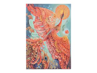 Journal  -  12 x 18 cm  - 144 pages - oiseau de feu  - rouge - Paperblanks