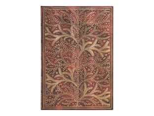 Journal  -  20,5 x 30 cm  - 128 pages - bois sauvage  - rouge - Paperblanks