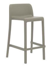 Tabouret snack empilable MINI ATTIC - Ezpeleta professionnel - Taupe