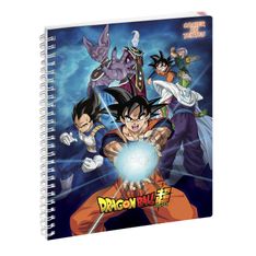 Cahier de textes à spirale Dragon Ball S - 17 x 22 cm - azur - Exacompta