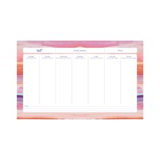 Quo Vadis - Sous-main perpétuel à feuillets - Multilingue - Iconique - Multicolore - Perpétuel - 16,5x26,5 cm - Papier Clairefontaine blanc - Fabrication française