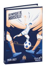Quo Vadis - Agenda année scolaire - 2026-2027 - Eurotextagenda - Journalier - Multilingue - Olympique de Marseille - 12 mois de août à juillet - 12x17 cm