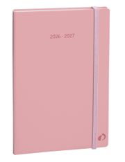 Quo Vadis - Agenda 16 mois - 2026-2027 - Plan Week - Semainier Notes - Multilingue - Pastel - Rose clair - 16 mois de septembre à décembre - 16x24 cm