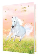 Agenda Cheval blanc - 1 jour par page - 12,5 x 17,5 cm - Oberthur