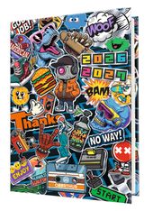 Agenda Geek - 1 jour par page - 12,5 x 17,5 cm - Oberthur