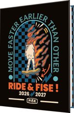 Agenda Fise - 1 jour par page - 12,5 x 17,5 cm - Illustré - Oberthur