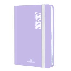 Agenda à élastique Alabama - 1 jour par page - 12,5 x 17,5 cm - lilas - Oberthur