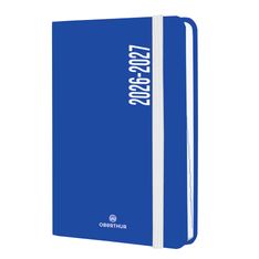 Agenda à élastique Alabama - 1 jour par page - 12,5 x 17,5 cm - bleu marine - Oberthur