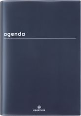 Agenda Boréal - 1 jour par page - 15 x 21 cm - noir - Oberthur