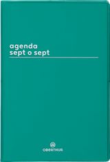 Agenda Boréal - 1 semaine sur 2 pages - 10 x 15 cm - vert - Oberthur