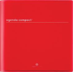 Agenda Boréal - 1 semaine sur 2 pages - 16,5 x 16,5 cm - rouge - Oberthur
