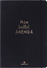 Bullet Agenda - 1 semaine sur 2 pages - 15 x 21 cm - noir - Oberthur