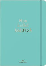 Bullet Agenda - 1 semaine sur 2 pages - 15 x 21 cm - vert menthe - Oberthur