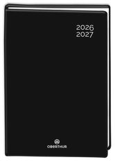 Agenda Gomme - 1 jour par page - 12,5 x 17,5 cm - noir exclusivité Bureau Vallée - Oberthur