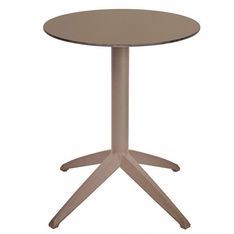 Table QUATRO abattante ronde Ø 60 cm - Ezpeleta - Taupe