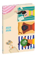 AGENDA 1521 HEBDO COLOR FR Canopy  - Plage - 15x21 cm - Semainier - 12 mois de août à juillet - Quo Vadis