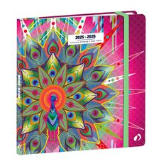 EXECUTIF SEPT FR Catalina Estrada - Paon - 16x16 cm - avec élastique - Semainier - 13 mois de août à août - Quo Vadis