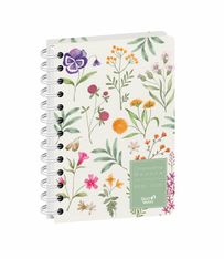 EUROTEXTAGENDA SPIRALÉ ML Daisy - Herbier - 12x17 cm - Journalier - 12 mois de août à juillet - Quo Vadis