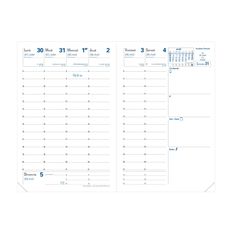 Recharge pour agenda 2024-2025 - semainier - 10 x 15 cm - blanc - Quo Vadis Universitaire