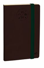HORIZONTAL 15 SD PRESTIGE ML Everest - Grenat -10x15 cm - avec élastique - Semainier - 16 mois de septembre à décembre - Quo Vadis