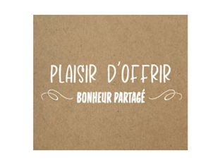 Créastyl Offrecer - Étiquettes cadeau "plaisir d'offrir" - 40 cm x 35 cm