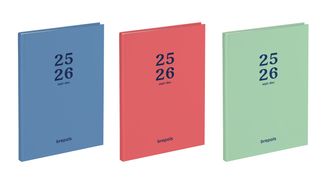 Agenda Bretime Coral 16 mois- semainier - 15 x 21 cm - 3 couleurs disponibles - Brepols