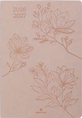 Agenda Summerside - 1 semaine sur 2 pages - 17 x 24,5 cm - nude - Oberthur