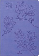 Agenda Summerside - 1 semaine sur 2 pages - 17 x 24,5 cm - lilas - Oberthur