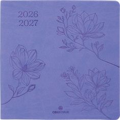 Agenda Summerside - 1 semaine sur 2 pages - 16,5 x 16,5 cm - lilas - Oberthur