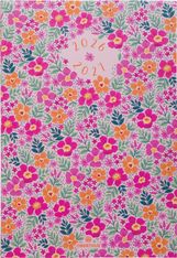 Agenda Chelsea - 1 semaine sur 2 pages - 17 x 24,5 cm - floralie rose - Oberthur