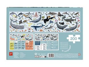 APLI kids - Endangered animals Ocean - puzzle - 200 pièces