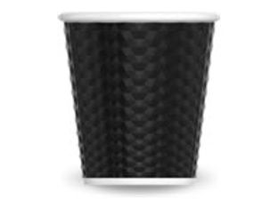 Les Artistes Timeless - Tasse en porcelaine nid d'abeille - 80 ml - noir