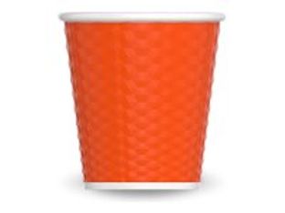Les Artistes Timeless - Tasse en porcelaine nid d'abeille - 80 ml - orange