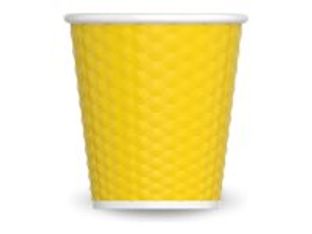 Les Artistes Timeless - Tasse en porcelaine nid d'abeille - 80 ml - jaune