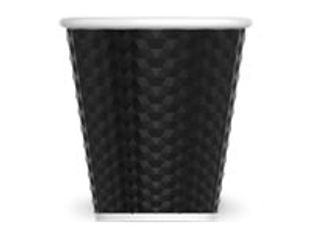 Les Artistes Timeless - Tasse en porcelaine nid d'abeille - 180 ml - noir