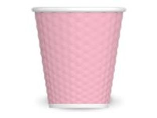 Les Artistes Timeless - Tasse en porcelaine nid d'abeille - 180 ml - rose