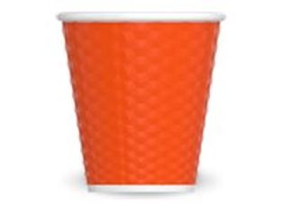Les Artistes Timeless - Tasse en porcelaine nid d'abeille - 180 ml - orange