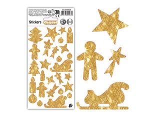 Cléopâtre - Jeu d'adhésifs de décoration - 27 pièces - noël - 10 - 40 mm - or - non permanent
