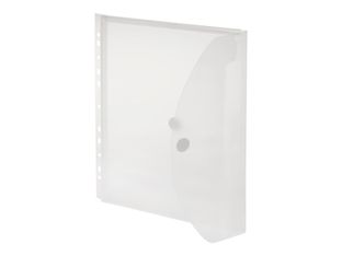 FolderSys - Pochette - extensible - pour A4 (210 x 297 mm) - capacité : 200 feuilles - transparent mat