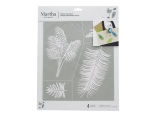 Martha Stewart - Pochoir artisanal - palmiers (pack de 4)