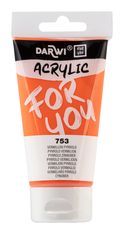 Darwi For You - Peinture acrylique - 75ml Vermillon Pyrrolo
