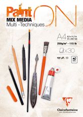 Clairefontaine - PaintON - bloc encollé - A4 - 30 feuilles - 250g