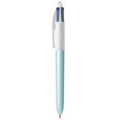 BIC 4 Couleurs Pearl - Stylo à bille 4 couleurs - corps bleu