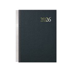 Agenda anual Segovia 2026 Día página 14x20cm Negro