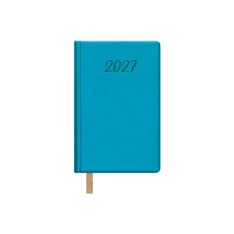 Agenda anual Dohe Samba semana vista 8,5 x 13 cm turquesa