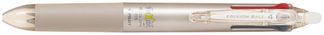 Frixion Ball 4 Couleurs - Roller encre gel effaçable - corps champagne - pointe fine