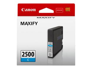 Canon PGI-2500 C - 9.6 ml - cyan - original - réservoir d'encre - pour MAXIFY iB4050, iB4150, MB5050, MB5150, MB5155, MB5350, MB5450, MB5455