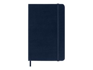 Moleskine Classic - Agenda - 90 x 140 mm - papier ivoire - couverture bleu saphir